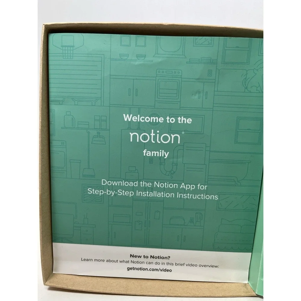 Notion Smart Home Monitoring System Gen 3 Starter Kit 5 Sensors Bridge